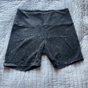 Pink Victoria Secret Black Acid wash biker shorts size large